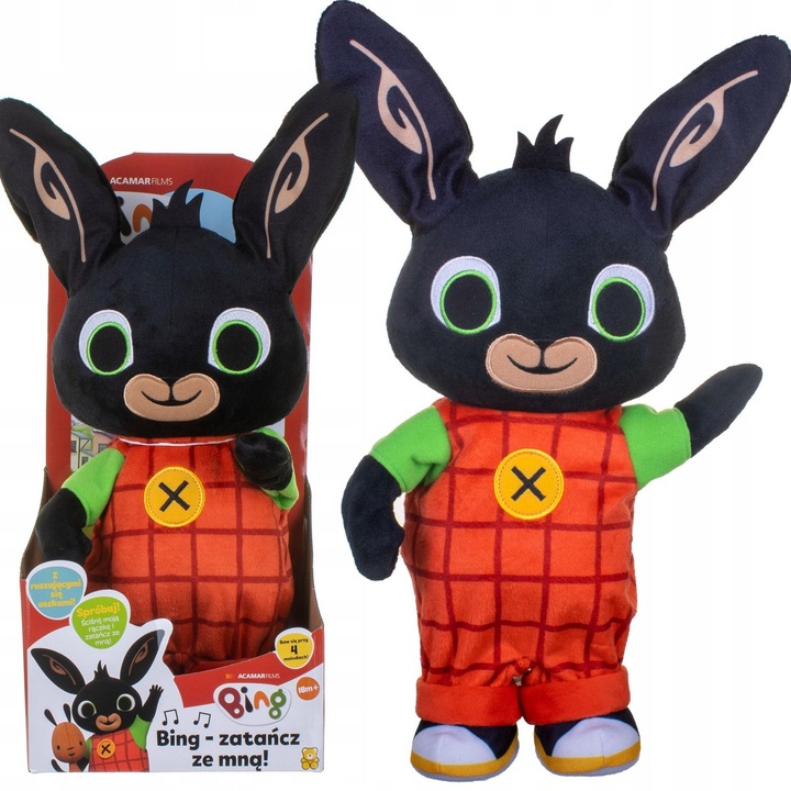 BING Roztańczony Króliczek Bing Interaktywna przytulanka, pluszak