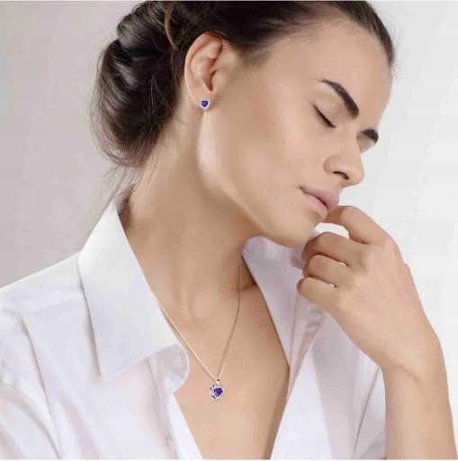 Mennica Świdnicka - Serca Srebrny Komplet Prezent Urodziny Srebro 925