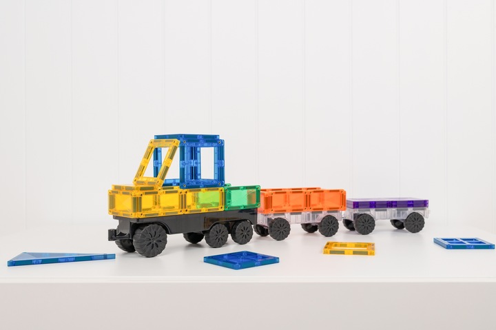 Connetix: klocki magnetyczne pociąg Transport Pack 50 el