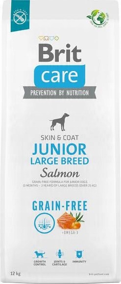 BRIT CARE GRAIN FREE JUNIOR LARGE SALMON 12kg