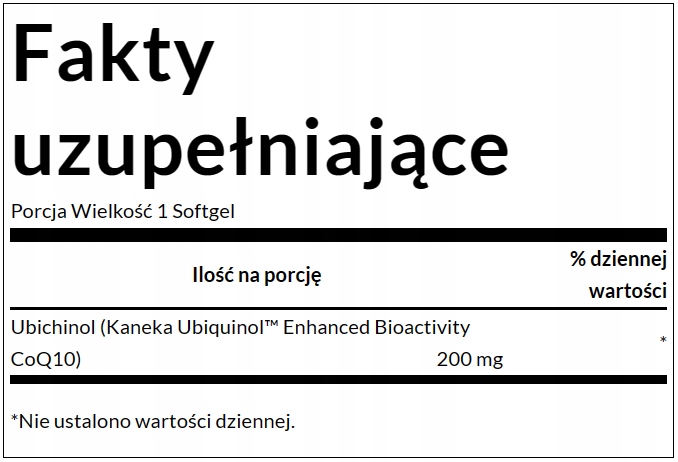 SWANSON Ubiquinol 200mg Koenzym Q10 KANEKA 30 kaps