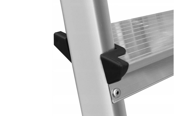 Drabina aluminiowa wolnostojąca dwustronna 4 stopnie 125 kg Magazynuj