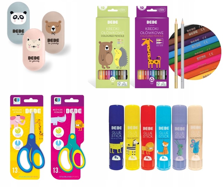 duża WYPRAWKA SZKOLNA ZESTAW DLA KLAS 1-3 Interdruk, 22 elementów 1 GRATIS