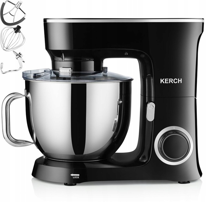 ROBOT KUCHENNY PLANETARNY MIKSER Z MISĄ KERCH BAKER BLACK 7L