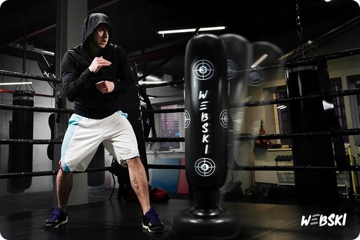 Worek Treningowy Bokserski Stojący 165cm dla Dzieci Młodzieży Boks Karate