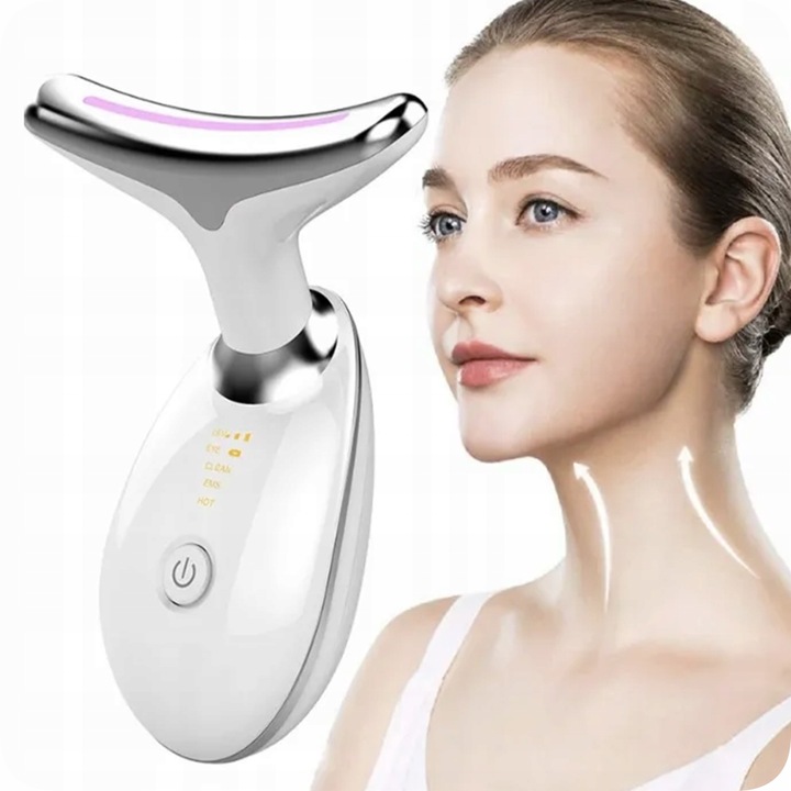 MASAŻER SONICZNY DO UJĘDRNIANIA TWARZY I SZYI ULTRADŹWIĘKOWY EMS LIFTING