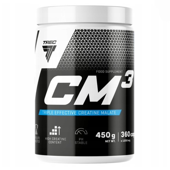 TREC CM3 360 kapsułek KREATYNA JABŁCZAN MOCNY TCM