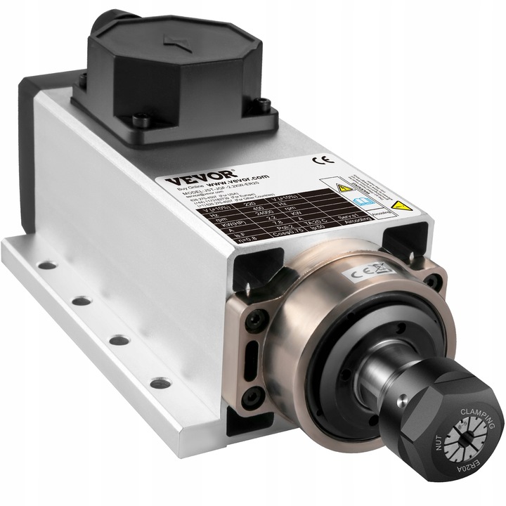 Silnik wrzeciona chłodzony powietrzem 2.2KW 220V ER20 24000 obr./min Router