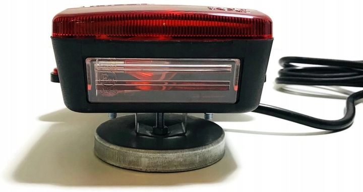 ZESTAW LAMP DO PRZYCZEPKI TRÓJKAT MAGNES WTYK ŚWIATŁA TYŁ HOMOLOGACJA 7 PIN