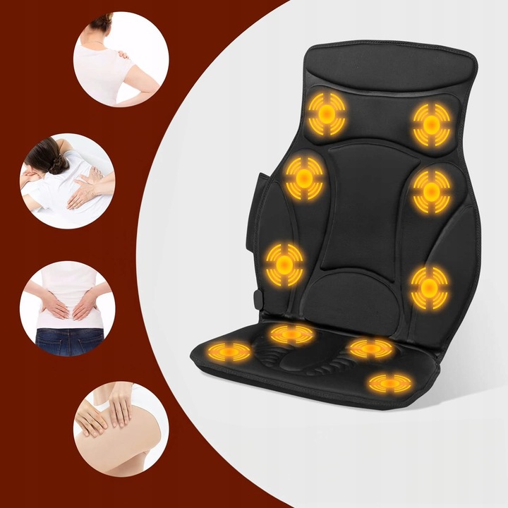 Mata masująca masażer wibracyjny do pleców ciała karku kręgosłupa szyi