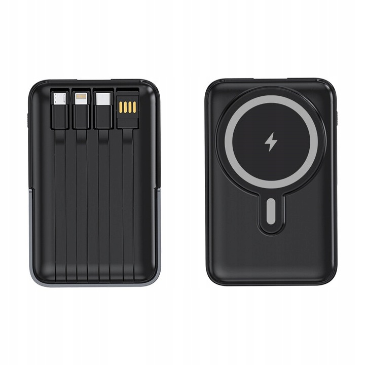 SZYBKI BEZPRZEWODOWY POWER BANK z MagSafe INDUKCYJNY PODSTAWKA 10000mAh