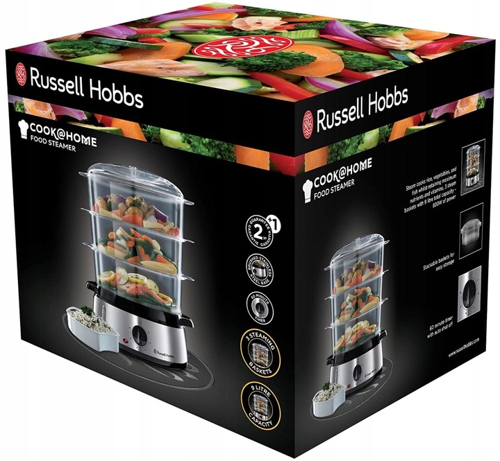 Parowar Russell Hobbs 19270-56 9l 800W Timer Automatyczne wyłączanie