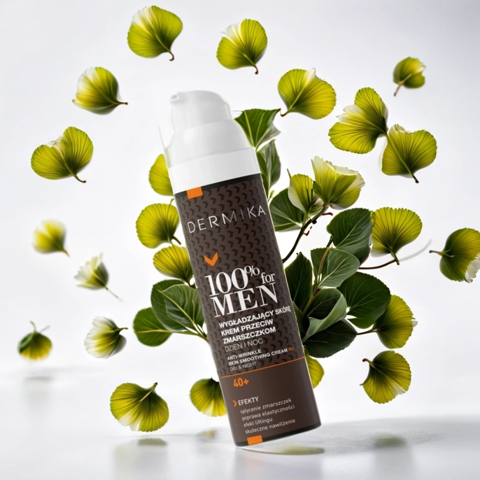 KREM DO TWARZY DLA MĘŻCZYZN 40+ DERMIKA 100% FOR MEN WYGŁADZAJĄCY 100ML