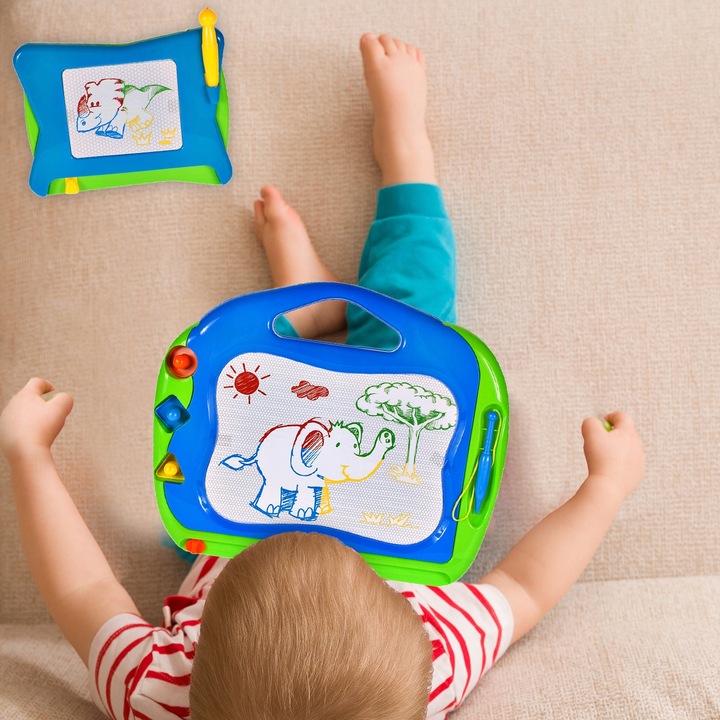 ZNIKOPIS TABLICA MAGNETYCZNA KOLOROWA DO MALOWANIA ZNIKOPIS STEMPELKI