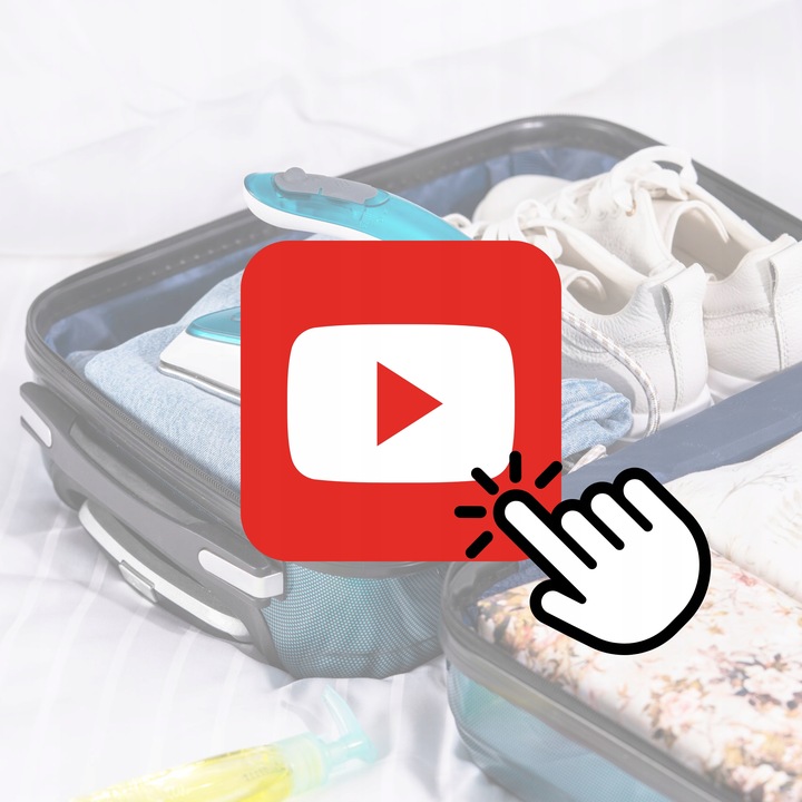 MAŁE ŻELAZKO TURYSTYCZNE Z FUNKCJĄ PARY 1700W SKŁADANE CERAMICZNE PODRÓŻNE