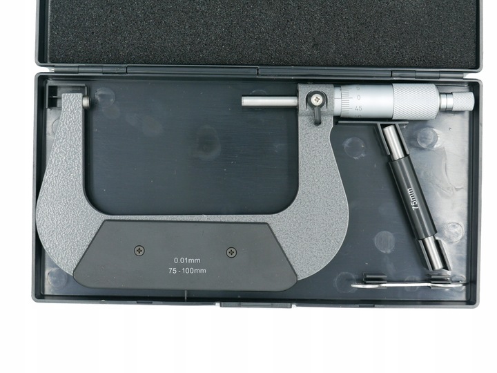 MIKROMETR ŚRUBA MIKROMETRYCZNA MIKROMIERZ ANALOGOWY ZEWNĘTRZNY 75-100 MM