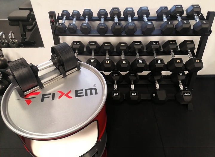 HANTEL REGULOWANY 2-20kg CIĘŻAREK SZTANGA GRYF HANTLA REGULACJĄ OBCIĄŻENIA