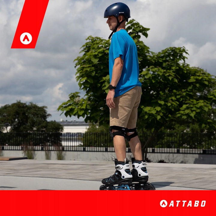 Rolki męskie ATTABO Bliss 43 REKREACYJNE ABEC-7 KÓŁKA 80mm ALUMINIOWA PŁOZA