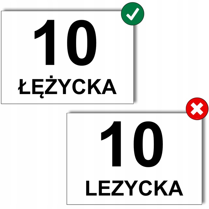 TABLICZKA ADRESOWA Z NUMEREM DOMU |TRWAŁA PLEKSA|WZORY| +DYSTANSE MONTAŻOWE