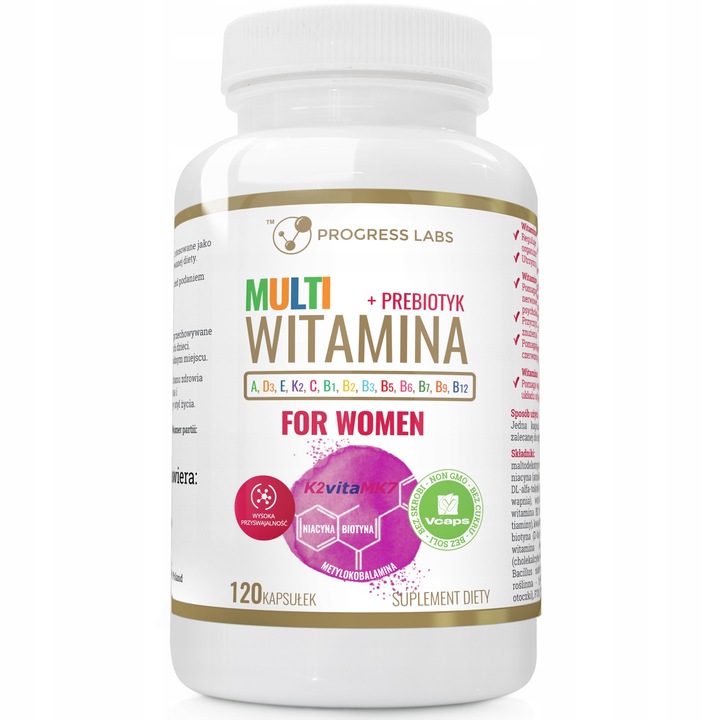 MULTIWITAMINA DLA KOBIET B COMPLEX + ADEK + Wit C