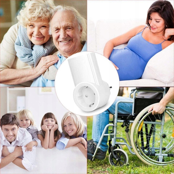 GNIAZDKO SIECIOWE ZDALNIE STEROWANE 2 PILOTY W ZESTAWIE DUŻY ZASIĘG 30M