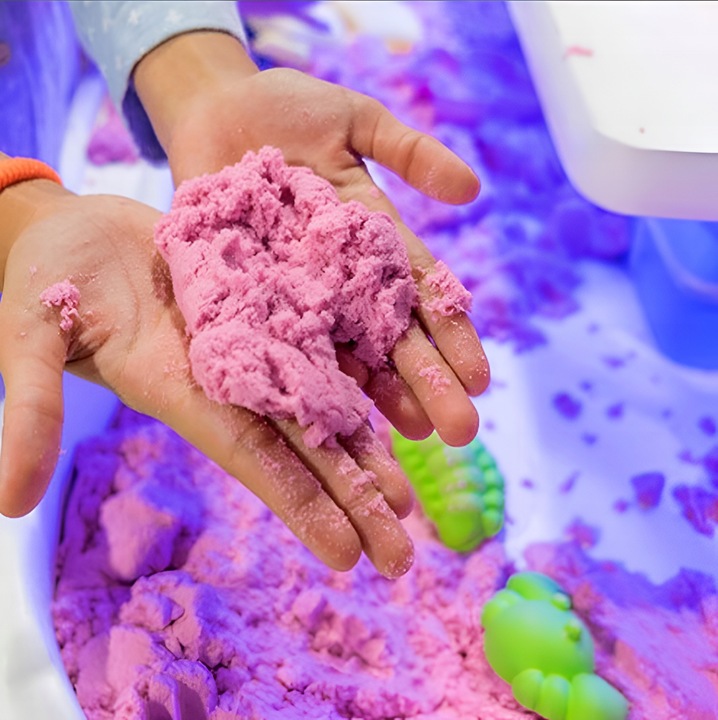 PIASEK KINETYCZNY 3kg + FOREMKI BASEN PIASKOWNICA MAGICZNY ZESTAW AKCESORIA