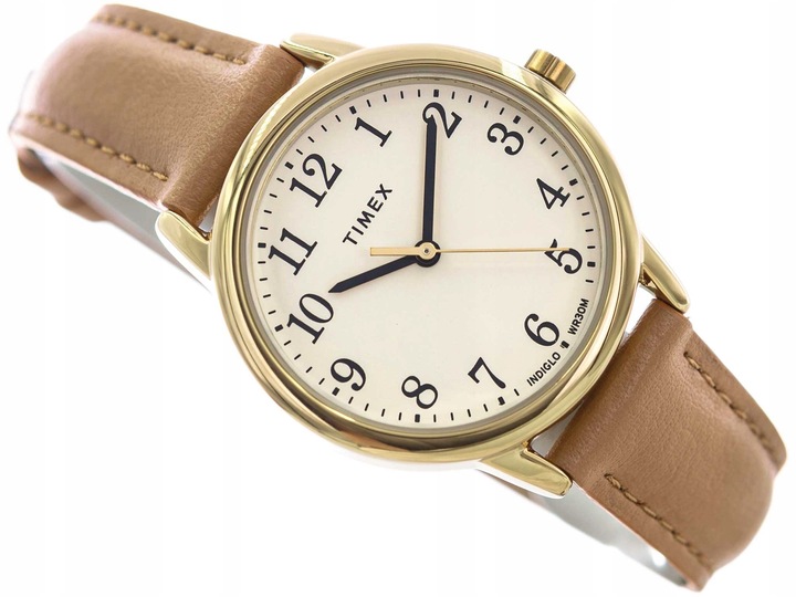 DAMSKI ZEGAREK TIMEX TW2V69200 EASY READER BRĄZOWY INDIGLO DATOWNIK