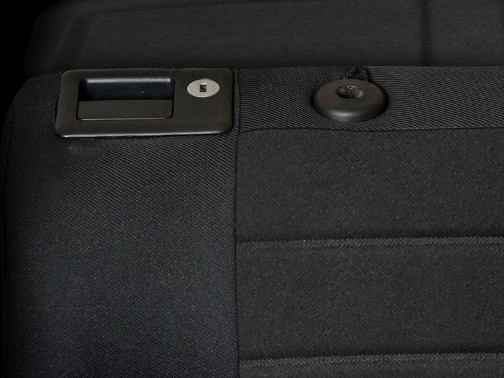 Pokrowce materiałowe uniwersalne na fotele samochodowe grafitowe