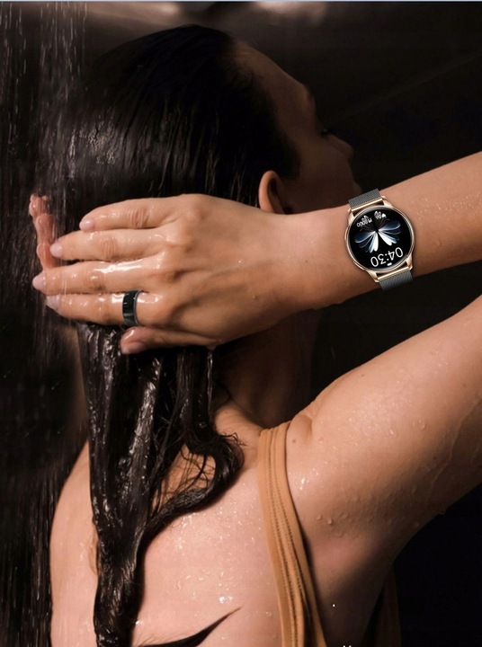 SMARTWATCH ZEGAREK DAMSKI DLA KOBIETY AMOLED ROZMOWY CIŚNIENIOMIERZ MENU PL