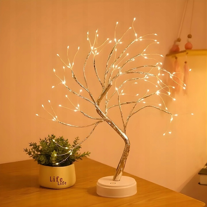 Drzewko Świąteczne Choinka Led Bonsai Lampka Dekoracyjna Ozdobne Świecące