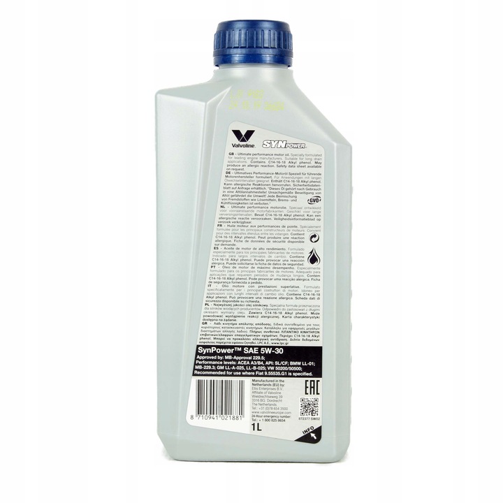 OLEJ VALVOLINE 5W-30 SYNPOWER 1L