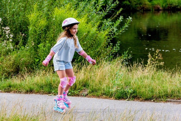 Rolki Wrotki Regulowane 3w1 RAVEN Etta 27-30 Kółka LED