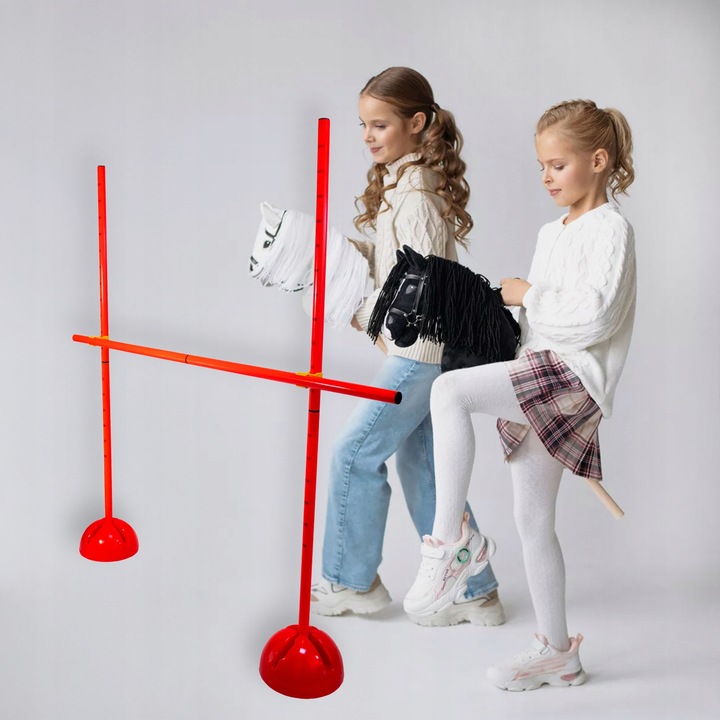 3x PRZESZKODA HOBBY HORSE DO SKAKANIA KOŃ NA KIJU Płotek Treningowy 120 CM