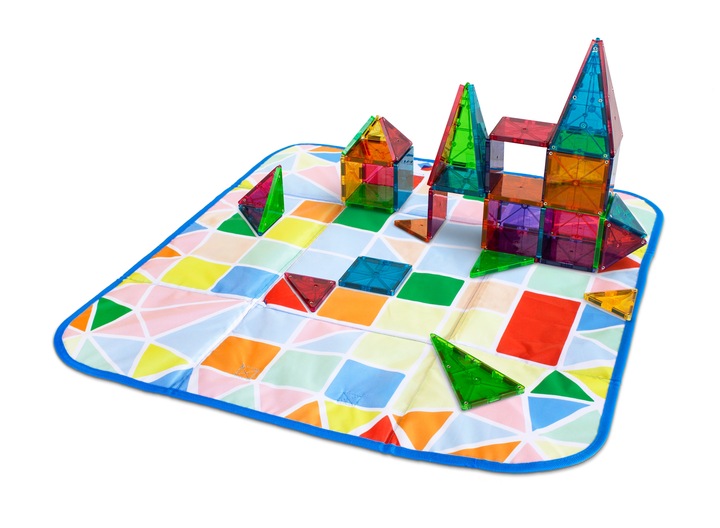 MAGNA TILES Skrzynia Pojemnik Na Klocki Mata Interaktywna Do Zabawy 2w1