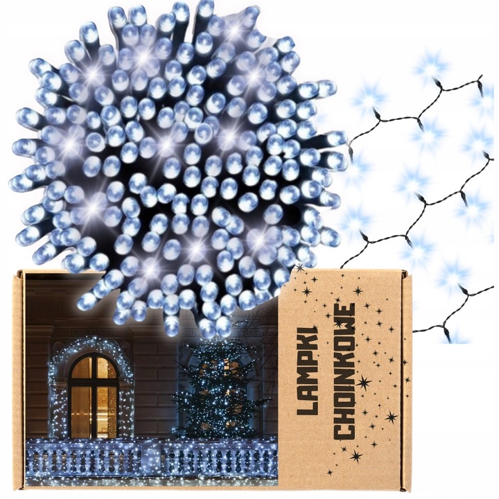 Lampki choinkowe światełka choinkę świąteczne 300 led efektem flash flesz
