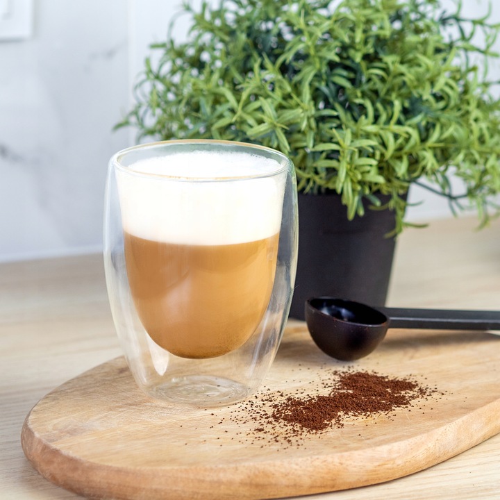 6X Szklanki Termiczne Do Kawy Latte Drinków 350ML Zestaw podwójne szkło