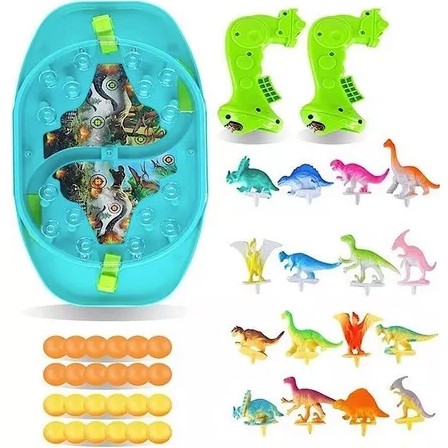 DINOZAURY GRA ZRĘCZNOŚCIOWA BITWA DINO STRZELANKA INTERAKTYWNA WOOPIE