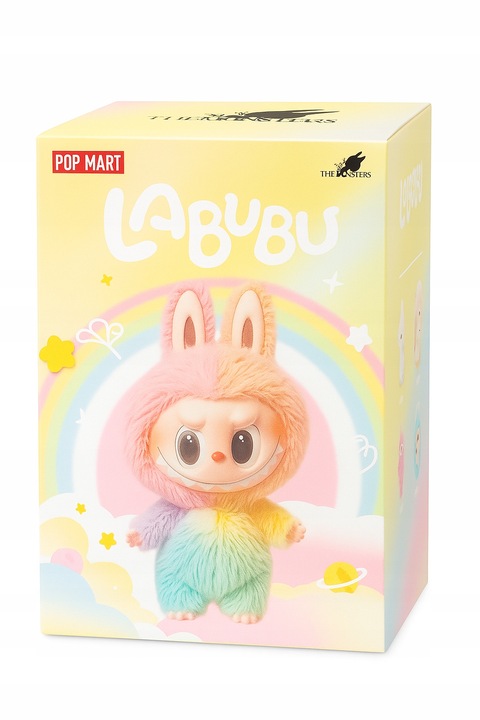 MASKOTKA LALKA LALECZKA BRELOK FIGURKA PLUSZAK Secret LABUBU tęczowy