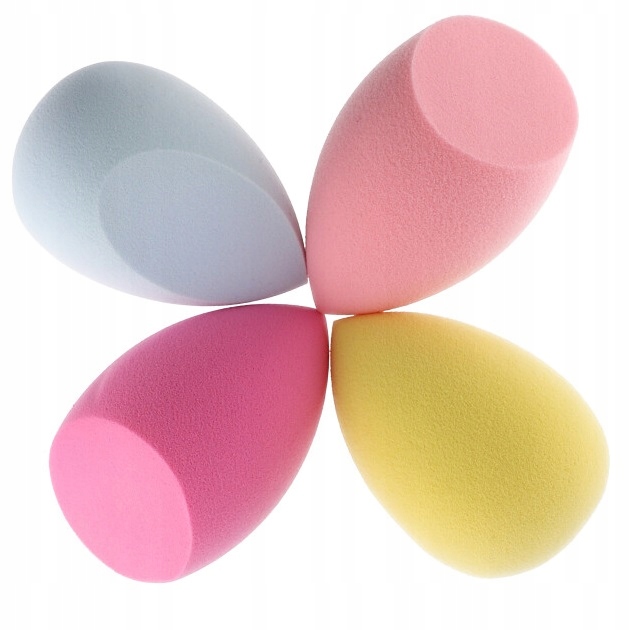 ZESTAW 4 GĄBKI DO MAKIJAŻU GĄBKA BLENDER GĄBECZKI
