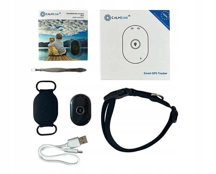 CALMEAN Pet Tracker Mini + obroża S/M GPS dla Psa
