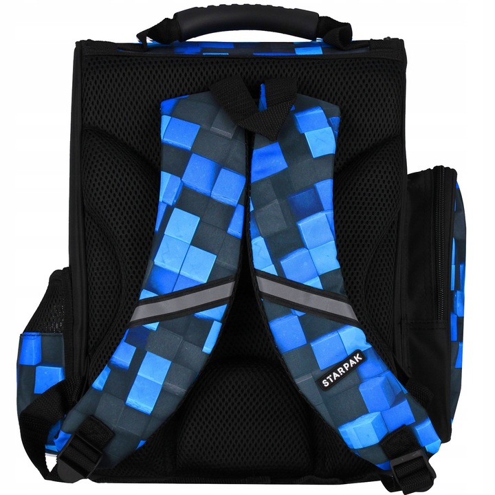 TORNISTER PLECAK SZKOLNY DLA CHŁOPCA GRACZA PIXEL GRA NIEBIESKI PAD W PADY