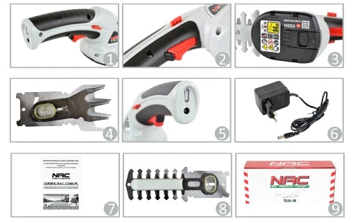NOŻYCE DO TRAWY KRZEWÓW NAC TA36-JN AKUMULATOROWE