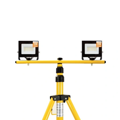 Naświetlacz LED 40W Halogen Statyw Stojak Budowlany Reflektor Lampa PREMIUM