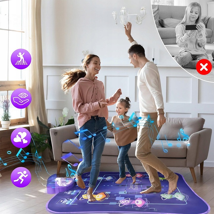 MATA DO TAŃCZENIA MUZYCZNA TANECZNA DLA DZIECI GRA INTERAKTYWNA TAŃCA ZABAW