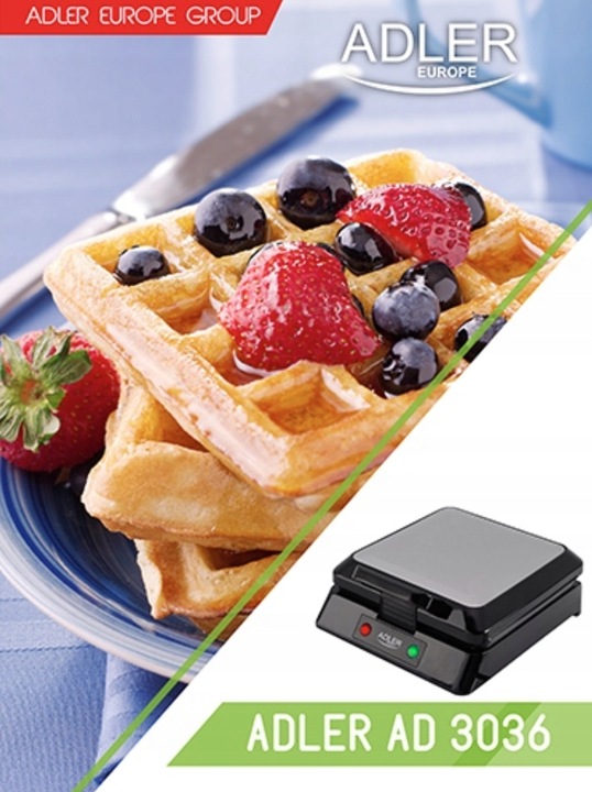 GOFROWNICA 4 CHRUPIĄCE GOFRY DUŻA MOC 1500W AD3036