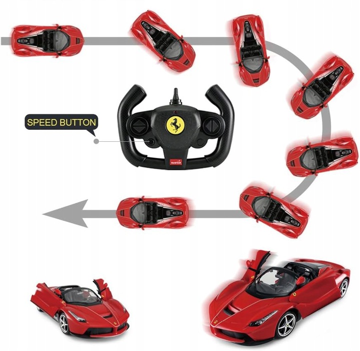 SAMOCHÓD RC STEROWANY Ferrari LaFerrari Aperta 1:14 FUNKCJA DRIFT PILOT