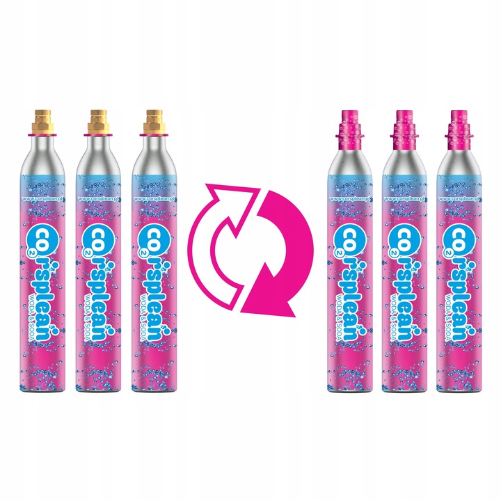 Corsplean napełnienie quick connect 3 szt do sodastream