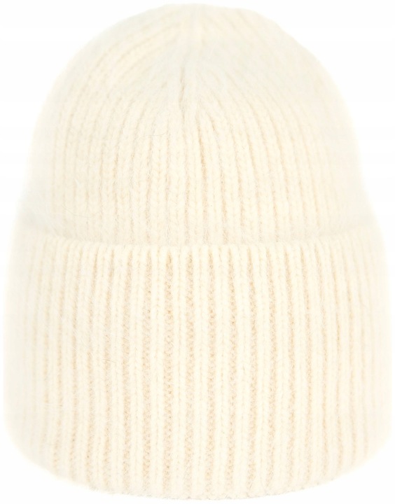 Czapka zimowa damska Buckland - angorowa, ciepła i miła Ecru