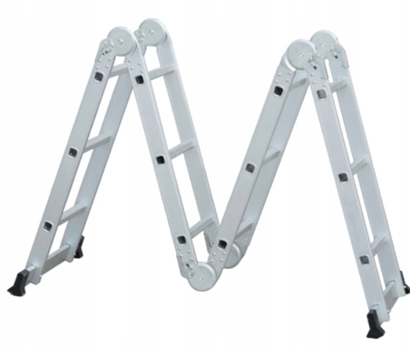 DRABINA ALUMINIOWA PRZEGUBOWA 5W1 4X3 3,5M PODEST