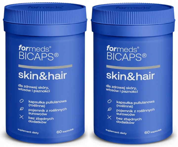 Bicaps Skin&Hair 120 kapsułek FORMEDS cynk selen biotyna